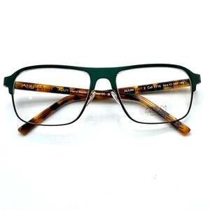 Face a Face Eyeglasses Frames Alium Watt 2 Col. 9714 Green Pilot Frame 56-17-147